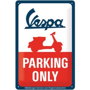 Blechschild Vespa Parking Only